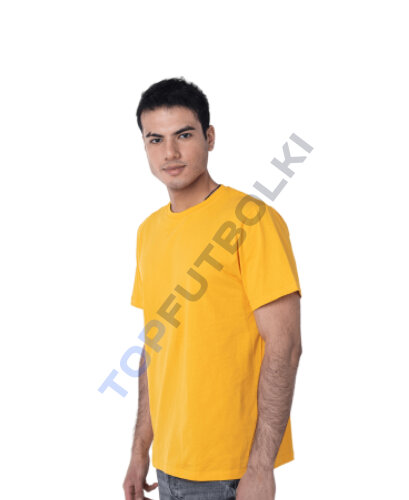 Жёлтая мужская футболка оптом - Жёлтая мужская футболка оптом