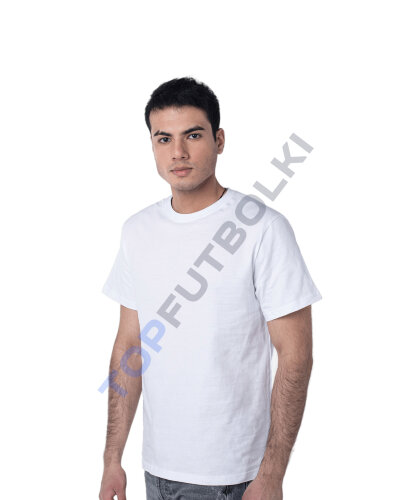 Белая мужская футболка оптом - Белая мужская футболка оптом