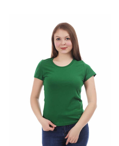 Светло-зелёная женская футболка оптом - Светло-зелёная женская футболка оптом
