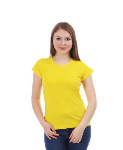Лимонная женская футболка оптом - Лимонная женская футболка оптом