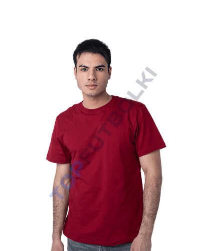 Бордовая рубашка ПОЛО с эластаном мужская