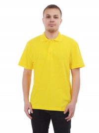 Лимонная рубашка ПОЛО мужская фото
