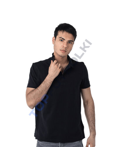 Чёрная рубашка ПОЛО мужская оптом - Чёрная рубашка ПОЛО мужская оптом