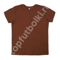 Детская футболка шоколадного цвета оптом