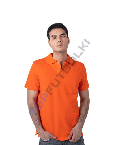 Оранжевая рубашка ПОЛО мужская