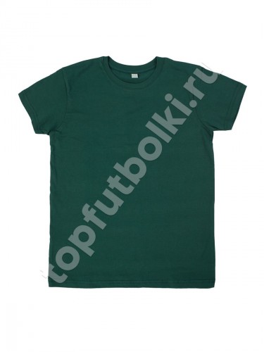 Тёмно-зелёная детская футболка оптом - Тёмно-зелёная детская футболка оптом