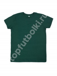 Тёмно-зелёная детская футболка фото