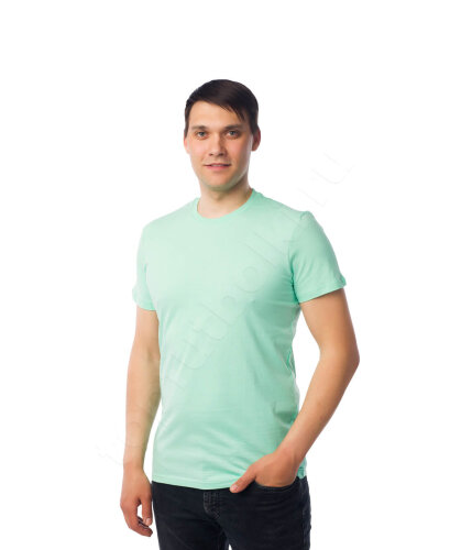 Ментоловая мужская футболка оптом - Ментоловая мужская футболка оптом