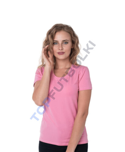 Женская розовая футболка оптом - Женская розовая футболка оптом