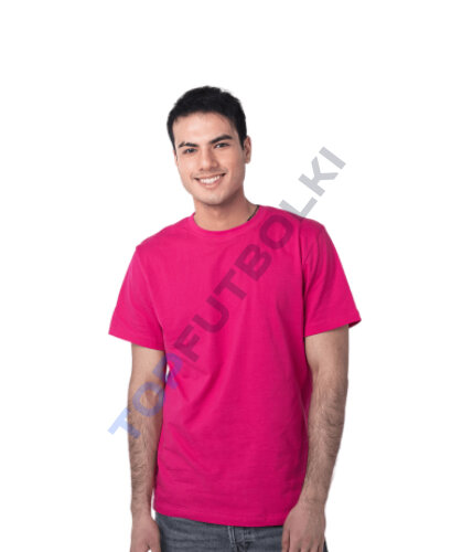 Розовая (фуксия) мужская футболка